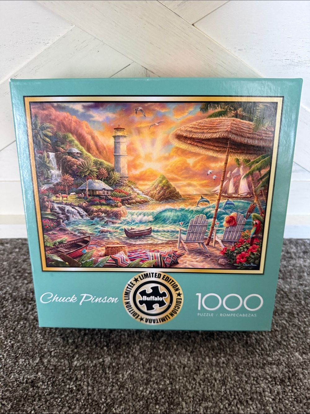 Buffalo 1000-Piece Love the Beach Jigsaw Puzzle by Chuck Pinson